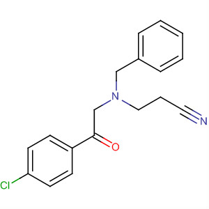 Propanenitrile, 3-[[2-(4-chlorophenyl)-2-oxoethyl](phenylmethyl)amino]- molecular structure