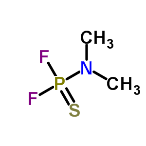 dimethylphosphoramidothioic difluoride molecular structure