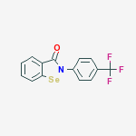 1,2-Benzisoselenazol-3(2H)-one, 2-(4-(trifluoromethyl)phenyl)- molecular structure