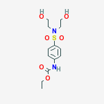 ETHYL (4-((BIS(2-HYDROXYETHYL)AMINO)SULFONYL)PHENYL)CARBAMATE molecular structure