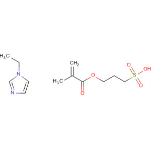 2-Propenoic acid, 2-methyl-, 3-sulfopropyl ester, compd. with1-ethyl-1H-imidazole (1:1) molecular structure