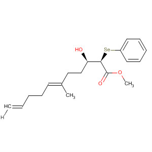 6,10-Undecadienoic acid, 3-hydroxy-6-methyl-2-(phenylseleno)-, methylester, (2R,3R,6E)-