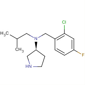3-Pyrrolidinamine,N-[(2-chloro-4-fluorophenyl)methyl]-N-(2-methylpropyl)-, (3S)- molecular structure