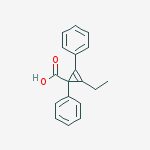 2-Cyclopropene-1-carboxylic acid, 2-ethyl-1,3-diphenyl- molecular structure