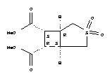 dimethyl (1R,5S,6R,7S)-3-thiabicyclo[3.2.0]heptane-6,7-dicarboxylate 3,3-dioxide molecular structure