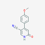 3-Pyridinecarbonitrile, 1,6-dihydro-4-(4-methoxyphenyl)-6-oxo- molecular structure