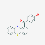 Methanone, (4-methoxyphenyl)-10H-phenothiazin-1-yl- molecular structure