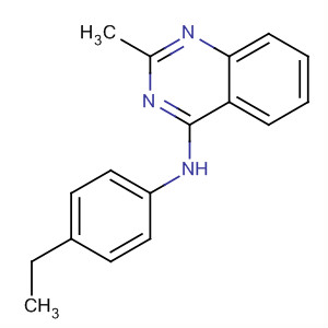 4-Quinazolinamine, N-(4-ethylphenyl)-2-methyl- molecular structure