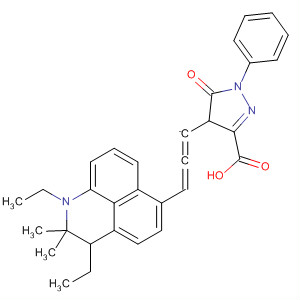 1H-Pyrazole-3-carboxylic acid,4-[3-(1,3-diethyl-2,3-dihydro-2,2-dimethyl-1H-perimidin-6-yl)-2-propenylidene]-4,5-dihydro-5-oxo-1-phenyl-