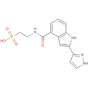 Ethanesulfonic acid,2-[[[2-(1H-pyrazol-3-yl)-1H-indol-4-yl]carbonyl]amino]-