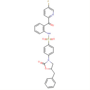 Benzenesulfonamide,N-[2-[(5-fluoro-2-pyridinyl)carbonyl]phenyl]-4-[2-oxo-5-(phenylmethyl)-3-oxazolidinyl]-