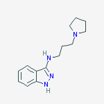 N-(3-pyrrolidin-1-ylpropyl)-1H-indazol-3-amine molecular structure