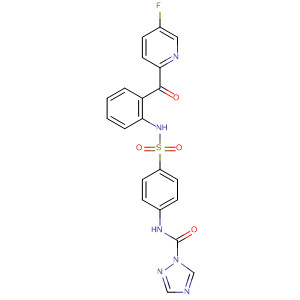 1H-1,2,4-Triazole-1-carboxamide,N-[4-[[[2-[(5-fluoro-2-pyridinyl)carbonyl]phenyl]amino]sulfonyl]phenyl]- molecular structure