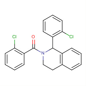 Isoquinoline, 2-(2-chlorobenzoyl)-1-(2-chlorophenyl)-1,2,3,4-tetrahydro- molecular structure