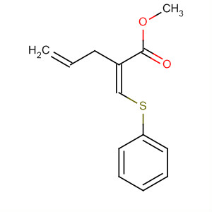 4-Pentenoic acid, 2-[(phenylthio)methylene]-, methyl ester, (Z)- molecular structure