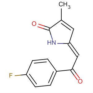 2H-Pyrrol-2-one,5-[2-(4-fluorophenyl)-2-oxoethylidene]-1,5-dihydro-3-methyl-, (5Z)- molecular structure
