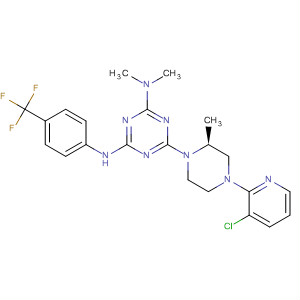 1,3,5-Triazine-2,4-diamine,6-[(2S)-4-(3-chloro-2-pyridinyl)-2-methyl-1-piperazinyl]-N,N-dimethyl-N'-[4-(trifluoromethyl)phenyl]-