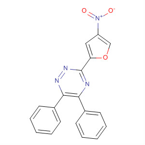 1,2,4-Triazine, 3-(4-nitro-2-furanyl)-5,6-diphenyl- molecular structure