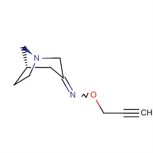1-Azabicyclo[3.2.1]octan-3-one, O-2-propynyloxime, (1S,5S)- molecular structure