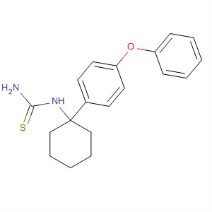 Thiourea, [1-(4-phenoxyphenyl)cyclohexyl]- molecular structure