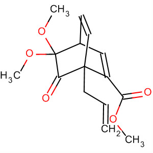 Bicyclo[2.2.2]octa-2,5-diene-2-carboxylic acid,8,8-dimethoxy-7-oxo-1-(2-propenyl)-, methyl ester molecular structure