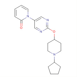 2(1H)-Pyridinone, 1-[2-[(1-cyclopentyl-4-piperidinyl)oxy]-5-pyrimidinyl]- molecular structure