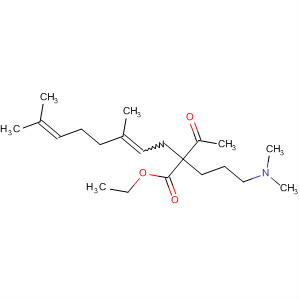 4,8-Decadienoic acid,2-acetyl-2-[3-(dimethylamino)propyl]-5,9-dimethyl-, ethyl ester