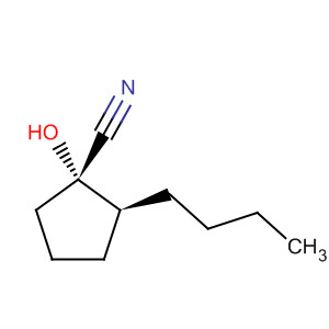 Cyclopentanecarbonitrile, 2-butyl-1-hydroxy-, (1S,2S)- molecular structure