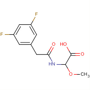Acetic acid, [[(3,5-difluorophenyl)acetyl]amino]methoxy- molecular structure