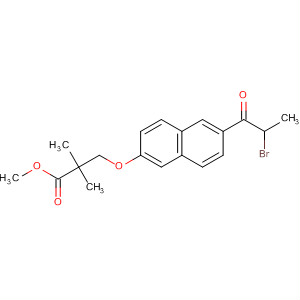 Propanoic acid,3-[[6-(2-bromo-1-oxopropyl)-2-naphthalenyl]oxy]-2,2-dimethyl-, methylester