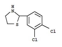 Thiazolidine, 2-(3,4-dichlorophenyl)- molecular structure