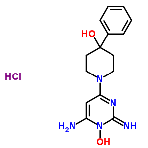 (2E)-6-amino-4-(4-hydroxy-4-phenylpiperidin-1-yl)-2-iminopyrimidin-1(2H)-ol hydrochloride