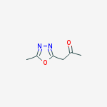 1-(5-methyl-1,3,4-oxadiazol-2-yl)propan-2-one molecular structure