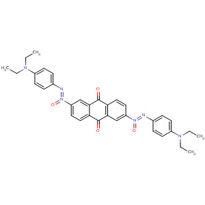 9,10-Anthracenedione, 2,6-bis[[4-(diethylamino)phenyl]azoxy]- molecular structure