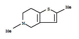 2,5-Dimethyl-4,5,6,7-tetrahydrothieno[3,2-c]pyridine molecular structure