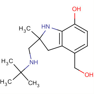 1H-Indole-4-methanol,a-[[(1,1-dimethylethyl)amino]methyl]-7-hydroxy-2-methyl- molecular structure