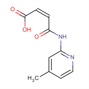 2-Butenoic acid, 4-[(4-methyl-2-pyridinyl)amino]-4-oxo-, (2Z)- molecular structure