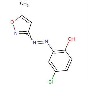 Phenol, 4-chloro-2-[(5-methyl-3-isoxazolyl)azo]- molecular structure