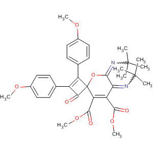 5-Oxaspiro[3.5]nona-1,8-diene-8,9-dicarboxylic acid,6,7-bis[(1,1-dimethylethyl)imino]-1,2-bis(4-methoxyphenyl)-3-oxo-,dimethyl ester