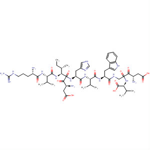 L-Valine,L-arginyl-L-valyl-L-a-aspartyl-L-isoleucyl-L-histidyl-L-valyl-L-tryptophyl-L-a-aspartylglycyl- molecular structure