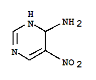 4-Pyrimidinamine,3,4-dihydro-5-nitro- molecular structure