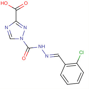1H-1,2,4-Triazole-3-carboxylic acid,(2E)-[(2-chlorophenyl)methylene]hydrazide molecular structure