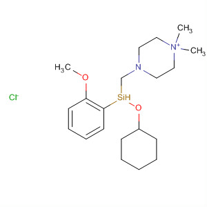 Piperazinium,4-[[cyclohexylhydroxy(2-methoxyphenyl)silyl]methyl]-1,1-dimethyl-,chloride