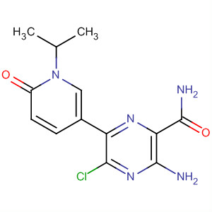 Pyrazinecarboxamide,3-amino-5-chloro-6-[1,6-dihydro-1-(1-methylethyl)-6-oxo-3-pyridinyl]- molecular structure