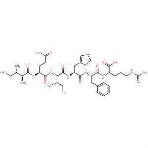 L-Arginine, L-isoleucyl-L-glutaminyl-L-isoleucyl-L-histidyl-L-phenylalanyl- molecular structure