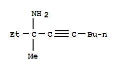 4-Nonyn-3-amine,3-methyl- molecular structure