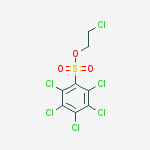 2-chloroethyl 2,3,4,5,6-pentachlorobenzenesulfonate molecular structure
