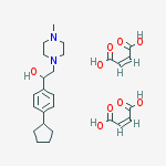1-(4-cyclopentylphenyl)-2-(4-methylpiperazin-1-yl)ethanol di[(2Z)-but-2-enedioate] (salt)