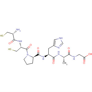 Glycine, L-cysteinyl-L-cysteinyl-L-prolyl-L-histidyl-L-alanyl- molecular structure