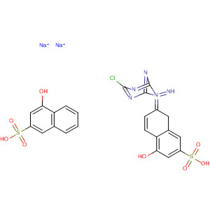 2-Naphthalenesulfonic acid,7,7'-[(6-chloro-1,3,5-triazine-2,4-diyl)diimino]bis[4-hydroxy-, disodiumsalt molecular structure